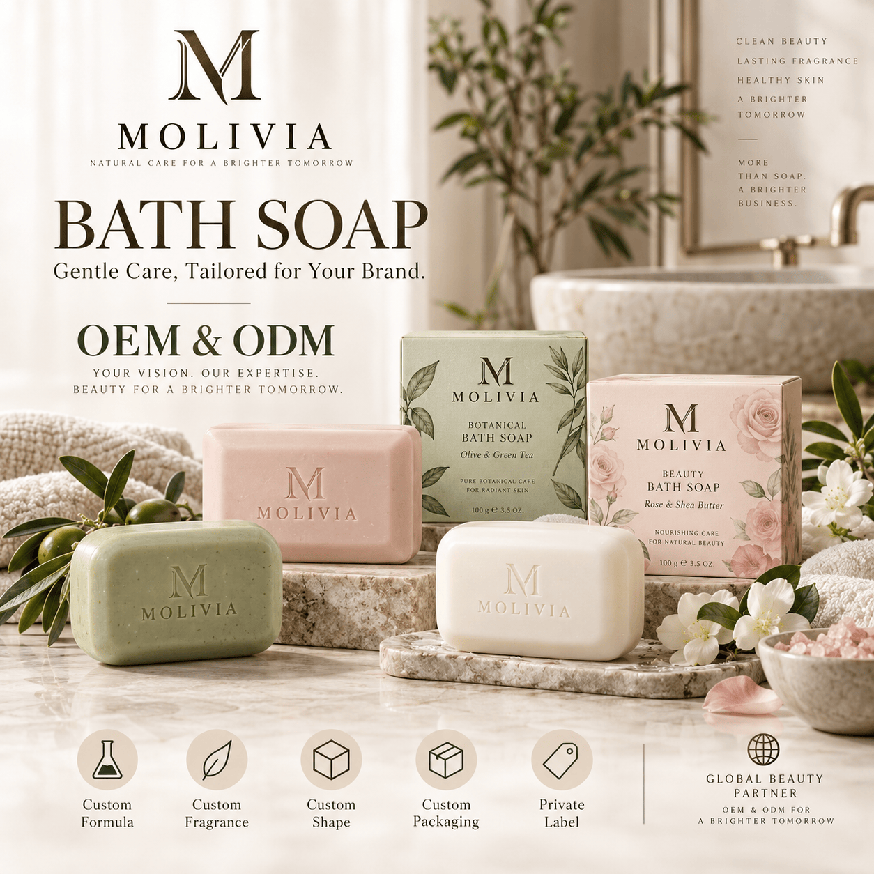 Bath Soap OEM Manufacturing Service m oem 004